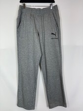 Pantalon PUMA homme GRAND jogging sport taille élastique droite gris mélangé