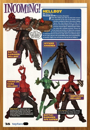 2004 mezco hellboy movie - mezco,