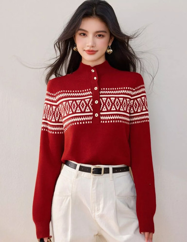 Pull femme rouge - pull, avec