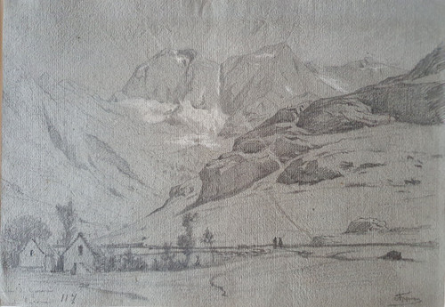 Dessin signé adolphe appian - dessin,