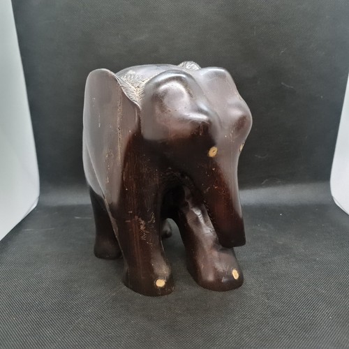 Ancien éléphant bois - ancien, en