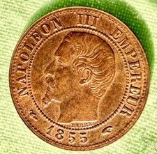 1 Centime Napoléon III 1855 A