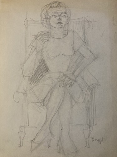Dessin ancien 1950 - , art