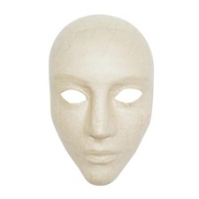 Décopatch AC363O - Un support en papier brun mâché 11x17x24 cm Masque face in...