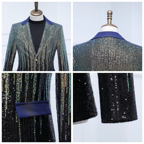Hommes sequin costume veste - costume, un