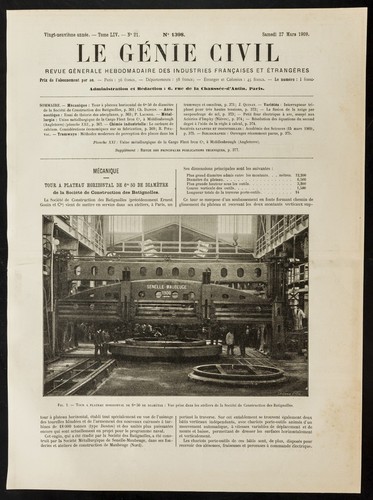 1909 batignolles tour à - 1909,,