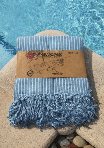 Fouta xxl plage 210x240 - plage, cm