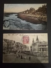 2 cartes postales anciennes "" le treport "" époque 1900 écrite au verso 