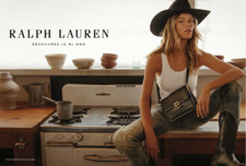 PUBLICITE ADVERTISING RALPH LAUREN THE RL 888 HANDBAG GLAMOUR MODE  2 PAGES