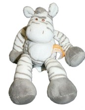 Peluche doudou Zebre blanc