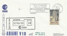 ESA Enveloppe 1986 Fusée