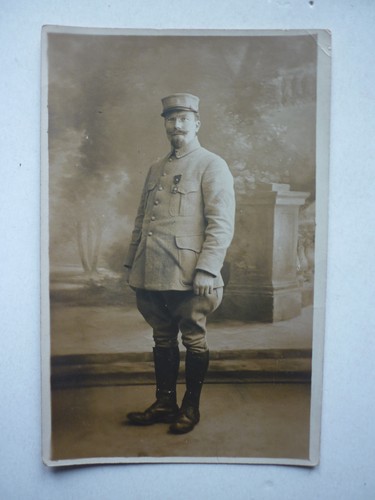 Carte photo ww1 poilu 162e - carte-photo,