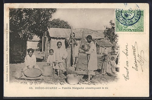 Cpa diégo suarez famille - cpa, diégo-suarez,