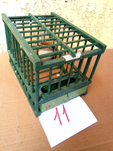 Cage ancienne bois - ancienne,