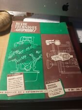 Revue technique automobile  RTA N°194 SAVIEM RENAULT Moteur 572