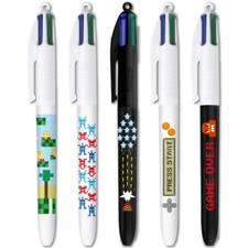 LOT 5  STYLOS BIC 4 COULEURS