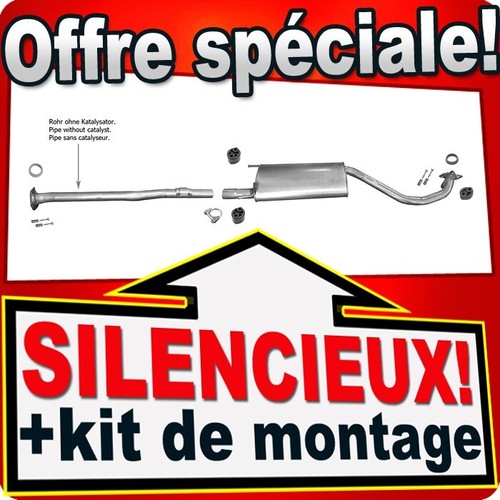 Silencieux intermédiaire pour - silencieux,