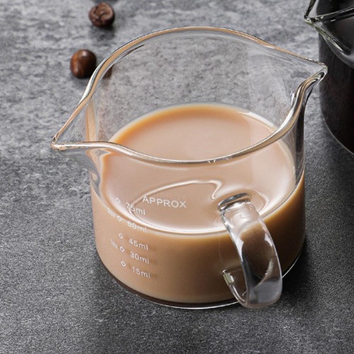 Verre doseur double bec - verre, à