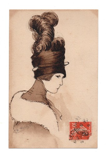 Portrait femme dessinée à - portrait,