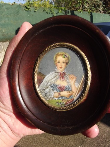 Miniature ancien tableau - miniature, petit