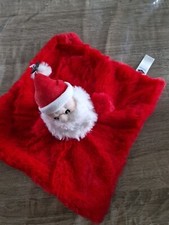 NEUF ! DOUDOU PLAT ROUGE BLANC