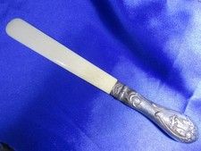 Ancien coupe papier /ouvre lettre poignée argent + poinçon + testé en bijouterie