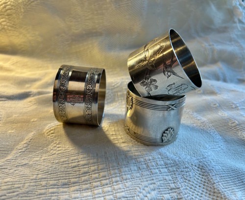 Ronds serviette en argent - ronds,