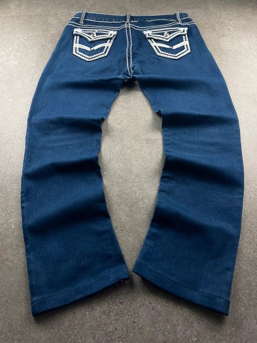 Jean droit bleu marine - , poche