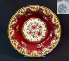 AA 1939 superbe coupe émaux LONGWY Plaisance PM Chevallier 28c1050g fleur rouge