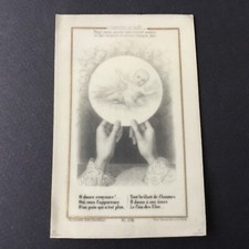 LETAILLE Hostie de Noël Pl.278 Image Pieuse en Rhodoïd HOLY CARD 19thC Santino