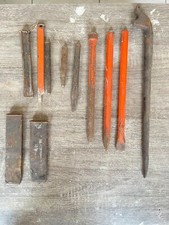 Lot x11 ancien BURIN métal