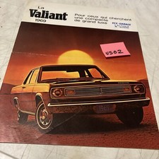 Plymouth Valiant 1969 automobile catalogue prospectus brochure vintage