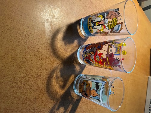 Verres vintage tintin lucky - verres,