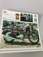 BSA 750 Rocket 3 1969 carte