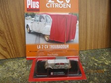 2 CV CITROEN  TROUBADOUR    MINIATURE 1/43  BOITE FASCICULE ENVOI GRATUIT