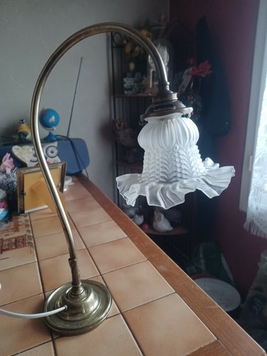 Ancienne lampe col - , de