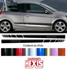 2 X BANDES STRIPES POUR RENAULT CLIO 3 AUTOCOLLANT STICKER BD573-1N