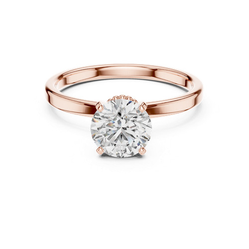 Bague diamant ronde créée
