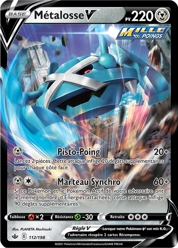 Carte pokémon métalosse - carte, métalosse-v