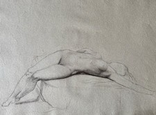 Dessin Ancien Fusain Étude
