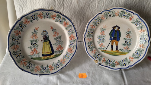 Assiettes faïence henriot - 2,