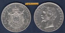 5 Francs Napoléon III tete