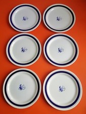 ASSIETTE PUBLICITAIRE X6 PUB BISCUITS BALTO GONDOLO FAÏENCE HBCM CREIL MONTEREAU