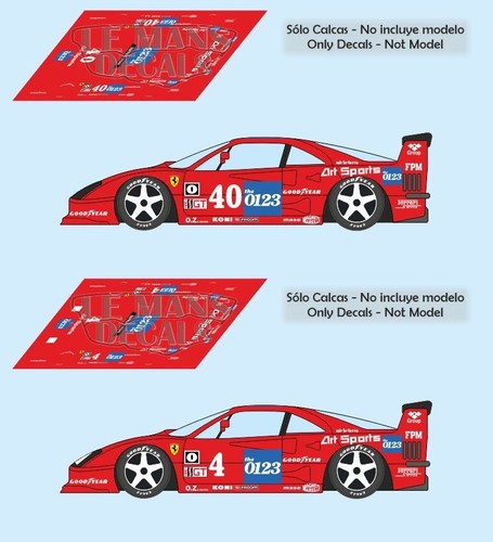 Autocollants ferrari f40 - ferrari, imsa