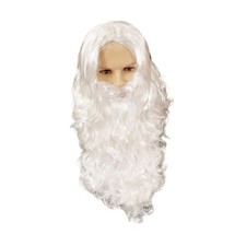 Père Noël perruque barbe décoration de Noël cosplay pour fête à thème jeu