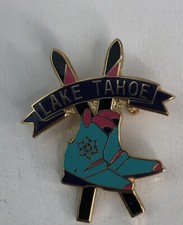 Lake Tahoe pin skis ski boots
