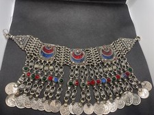 Collier Kuchi Vintage Traditionnel,De L’Afghanistan Xixe Siècle ￼