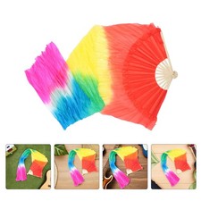  Lot de 2 éventails longs en