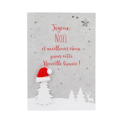 Carte voeux fêtes de - carte,