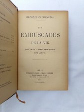 Georges Clémenceau / Aux embuscades de la vie / 1903 / Première édition, relié